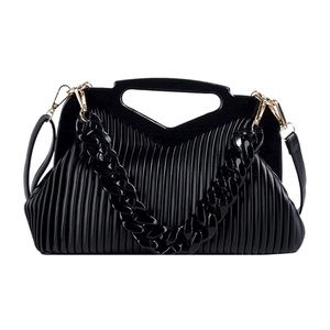 black cross body shoulder bag clutch